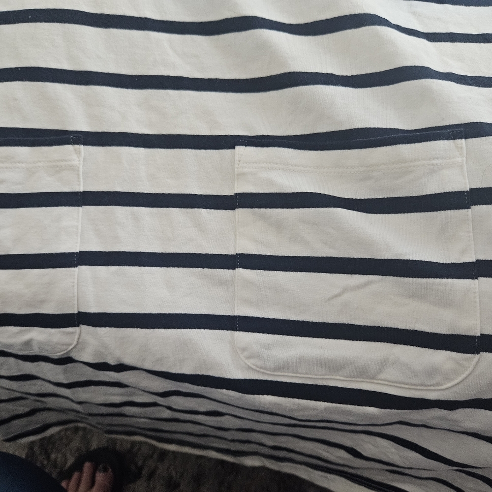 Banana Republic, EUC, Striped White & Black Dress, XS - Picture 6 of 8